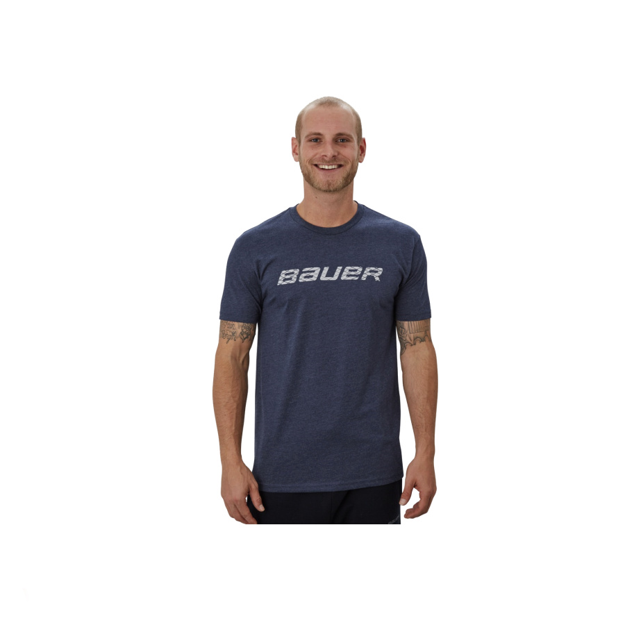 BAUER GRAPHIC SS TEE CREW NAV PÁNSKE TRIČKO